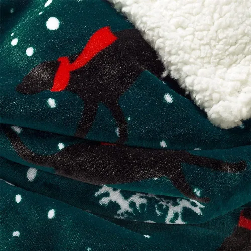 Vista 4 de Eddie Bauer Manta de forro polar Dk Jade talla única regular