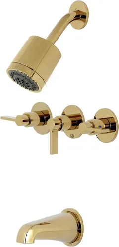 Vista 16 de Kingston KBX8133NDL - Grifo para bañera y ducha, latón antiguo