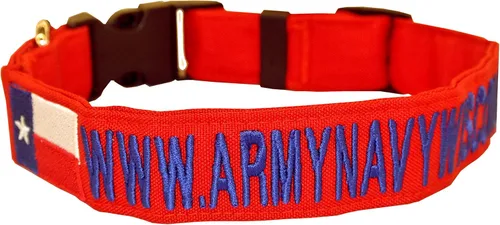 Vista 6 de Collares bordados personalizados para perros de 1 "con 1 logotipo Opción