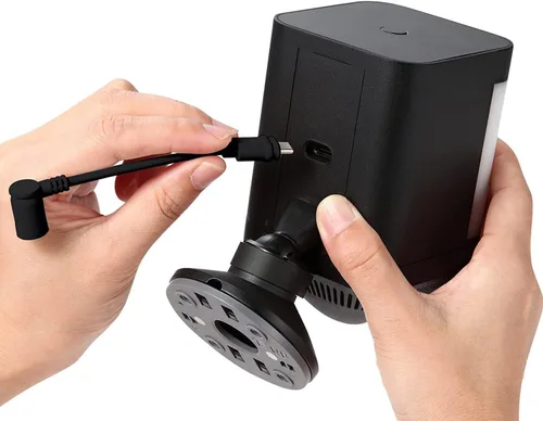 Vista 4 de Panel solar compatible con anillo, 6 W para Stick Up Cam, Stick Up Cam Pro, Spotlight Cam Plus, Spotlight Cam Pro - Negro