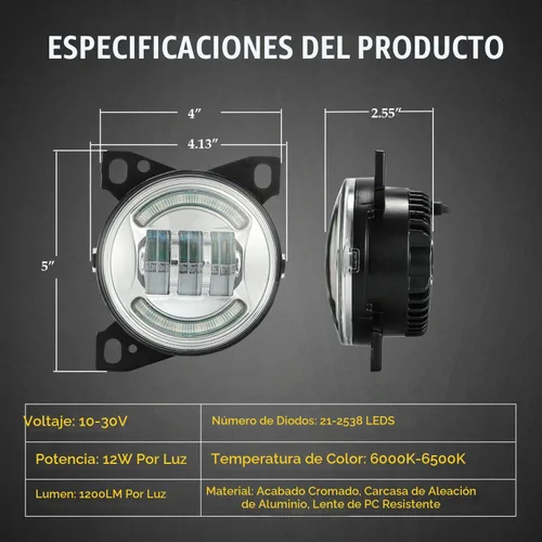 Vista 7 de Kit de ensamblaje de luces antiniebla LED de 12V Partsam para Peterbilt 579 587, Kenworth T660 Lámpara de conducción para parachoques delantero