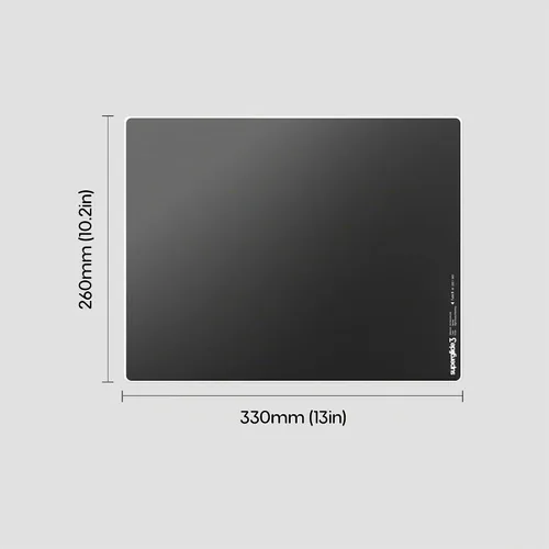 Vista 7 de Pulsar Gaming Gears Superglide Pad v3 Type-S - Alfombrilla de mouse para juegos de vidrio de silicato de aluminio, borde R suave, base de silicona
