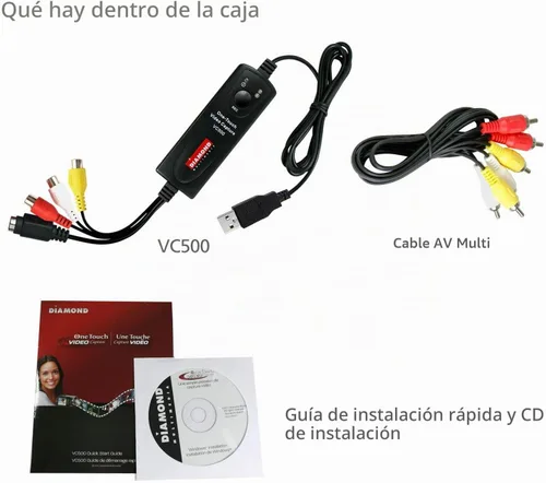 Vista 6 de Diamond Multimedia VC500 One Touch VHS a archivo digital, convertidor de DVD con software fácil de usar, convertir, editar y guardar