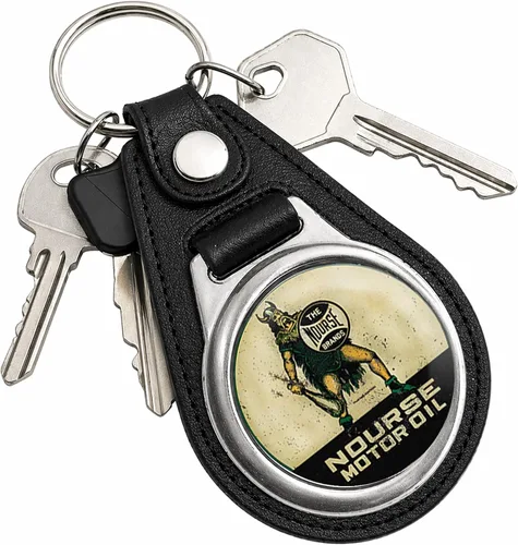 Vista 94 de Brotherhood Round Key Chain for Vintage Motor Oil, Petroleum, and