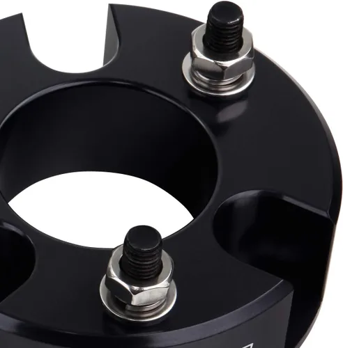 Vista 7 de Supreme Suspensions - juego de separadores para elevación de la suspensión delantera para Nissan Frontier, Negro