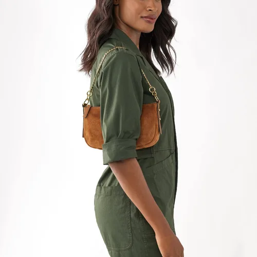 Vista 7 de Fossil Bolso de hombro Jolie de cuero para mujer