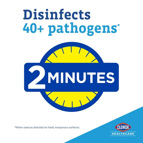 Vista 4 de Clorox Healthcare VersaSure - Toallitas desinfectantes limpiadoras, 6.75 x 8 pulgadas, recipiente de 85 unidades (el paquete puede variar)