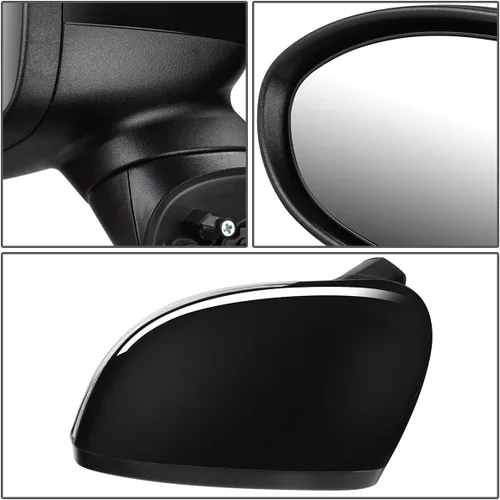 Vista 4 de DNA Motoring OEM-MR-KI1320166 - Espejo retrovisor de la puerta del lado izquierdo del conductor con señal de giro compatible con Rio 2012-2013