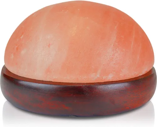 Vista 5 de Himalayan Secrets® Lámpara de cúpula de sal para calentar manos y pies (base de piedra Tavera de 7 pulgadas (Mini))