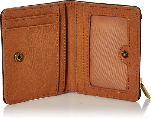 Vista 5 de Fossil Logan - Cartera plegable de cuero con bloqueo RFID para mujer