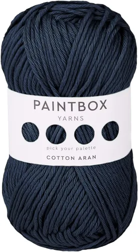 Vista 27 de Paintbox Yarns 100% algodón Aran, 50 g (1.76 oz), 85 m (93 yardas) - Lana blanca en cartón para crochet, tejer - Suave, ligera para suéter, ropa