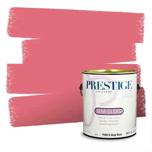 Vista 196 de Prestige Paints Pintura exterior e imprimación en uno, 1 galón, plano, coincidencia comparable de Valspar* Amber Rose*