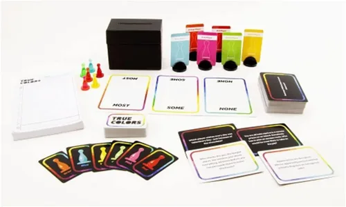 Vista 2 de Juego de cartas True Colors - ¿Qué piensan realmente tus amigos de ti?, negro
