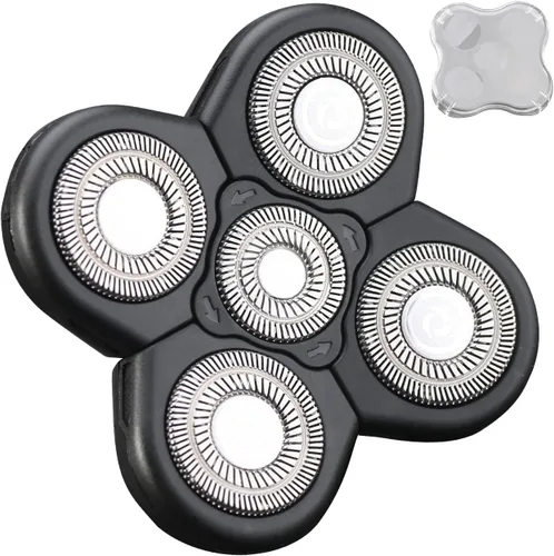 Vista 7 de Cabezas de Reemplazo para Afeitadora Eléctrica de 5 Cuchillas Universal para Navaja (5D Negro)