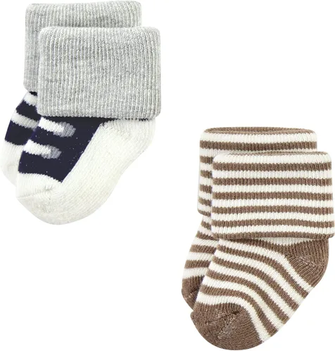 Vista 5 de Hudson Baby - Calcetines de algodón para recién nacidos y Terry para bebé niña
