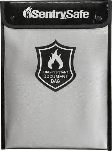 Vista 5 de SentrySafe Caja fuerte resistente al fuego e impermeable + SentrySafe Bolsa de documentos resistente al fuego y al agua