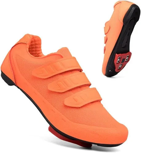 Vista 8 de Zapatos de ciclismo de interior para hombre, compatibles con Peloton, zapatos de ciclismo con clip de tacos Delta, pedal al aire libre, SPD, zapatos