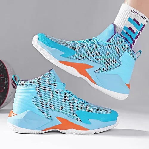 Vista 4 de CJSPORX Men Women Basketball Shoes Breathable Non Slip Outdoor Fashion Sneakers