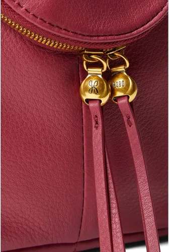 Vista 4 de HOBO Elegante bolsa de helecho para mujer construcción de cuero con cierre de cremallera superior interior forrado impreso y bolsa cruzada ajustable