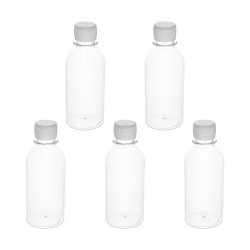 Vista 11 de Othmro 10 botellas de plástico de reactivo químico de laboratorio, 6.8 fl oz/6.8 onzas líquidas/6.8 onzas líquidas de boca pequeña/sólida redonda