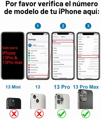 Vista 2 de Fundas de lente de cámara de repuesto para iPhone 13 Pro y 13Pro Max, repuesto de vidrio Len con adhesivo de doble cara y kit de herramientas