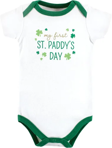 Vista 52 de Hudson Baby baby-girls Cotton Bodysuits 3-pack