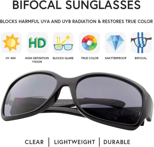 Vista 3 de VITENZI Gafas de sol con lectores para mujer Butterfly Jackie O Reading Gafas de sol Vittoria