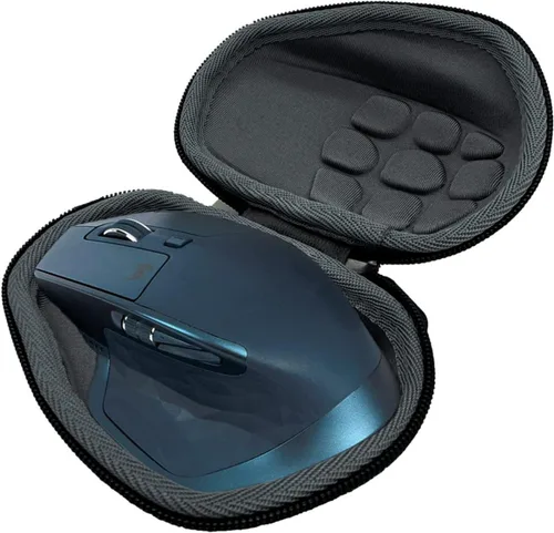 Vista 2 de CANTOO Funda rígida de viaje para mouse Logitech MX Master 3 / 3S / 2S / Advanced, mouse inalámbrico, bolsa de almacenamiento protectora