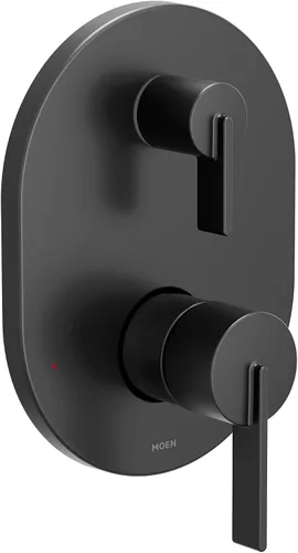 Vista 9 de Moen UT3331BG Cia M-CORE Serie 3-Series 2-Handle - Moldura de ducha con válvula de transferencia integrada, requiere válvula, oro cepillado