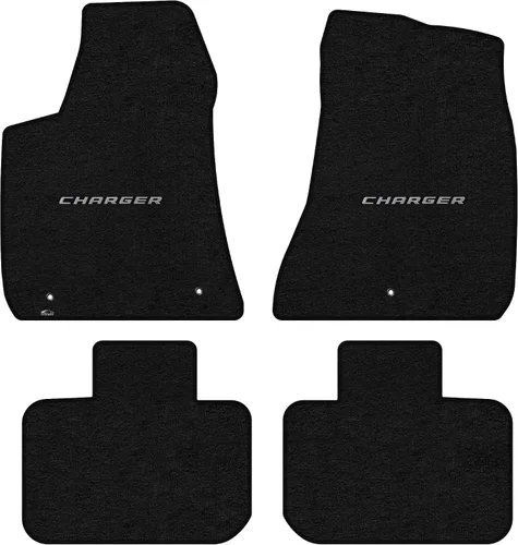 Vista 8 de Lloyd Mats Alfombrillas de piso de ajuste personalizado para Dodge Charger RWD 2011-2023 LogoMat Juego de 2 piezas Carbón 2PC Front Mats Charcoal