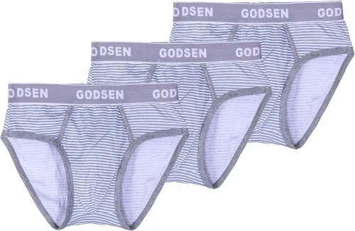 Vista 8 de Paquete de 3 calzones de algodón para hombre, ropa interior clásica de algodón (XXS L)