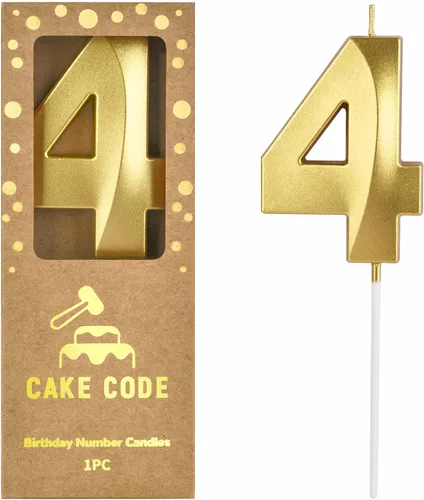 Vista 16 de Velas de cumpleaños de oro con diamantes de 2.76 pulgadas, velas de números dorados, velas de números de pastel, celebración de fiesta