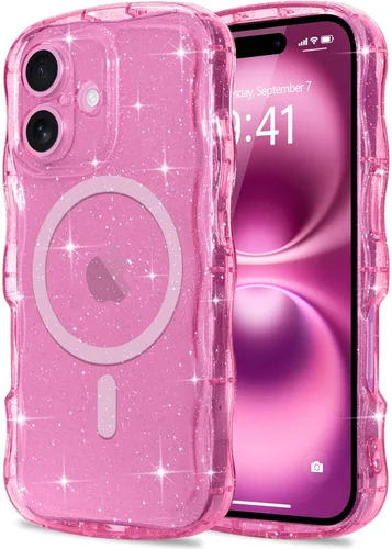 Vista 314 de Pepmune Funda magnética para iPhone 17 Pro Max, color rosa