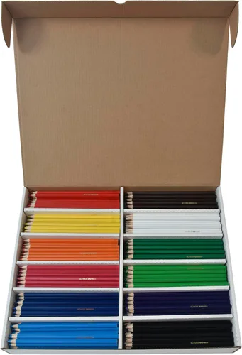 Vista 2 de School Smart Paquete de aula de lápices de colores, colores surtidos, 480 lápices
