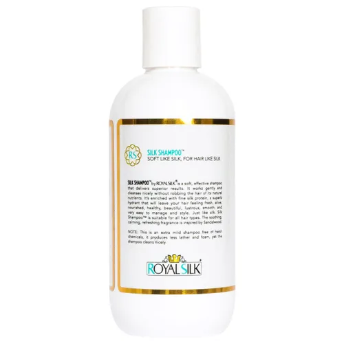 Vista 2 de Royal Silk El champú de seda original suave como la seda para el cabello como la seda. Ultra suave, calmante y suave. Todos los géneros, edades