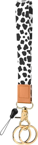 Vista 8 de Llavero de pulsera para mujeres y hombres, soporte para llavero, cordón de muñeca para llaves Animal