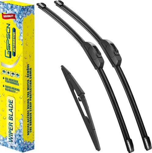 Vista 29 de GSPSCN 2 limpiaparabrisas de repuesto para Cooper R55, R56, R57, 2013, 2014, 2015, 19 + 18 pulgadas (juego de 2)