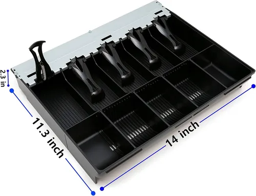 Vista 3 de HK SYSTEMS SAM4S Bandeja de dinero para cajón de efectivo 57, 5 billetes y 5 monedas, compatible con Sam4s ER-5200, ER-5240, ER-5215, ER-380