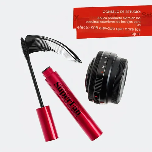 Vista 7 de Smashbox Super Fan - Máscara alargadora de pestañas Volumen en abanico + longitud, rímel de larga duración sin aglomeración, 0.34 onzas líquidas