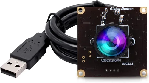 Vista 10 de ELP Global Shutter - Módulo de cámara USB de alta velocidad con lente gran angular para computadora 1080P Mini UVC USB2.0 Cámara web de marco alto