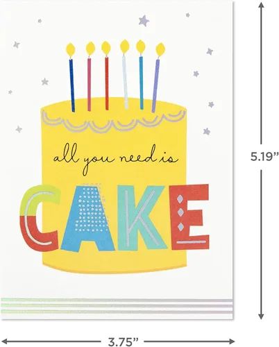 Vista 5 de Hallmark - Juego de tarjetas de cumpleaños, 24 tarjetas con sobres (letras arcoíris, el mejor día de todos)