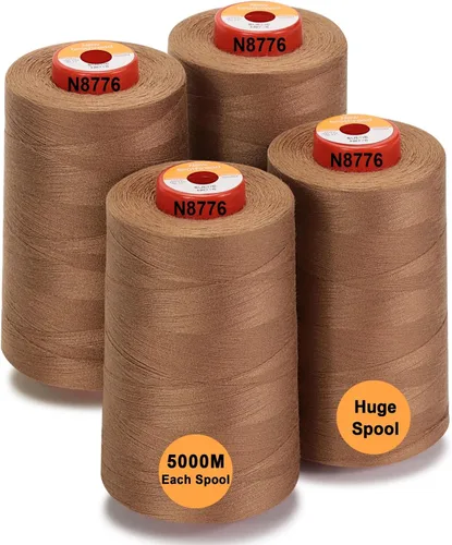Vista 9 de New brothread - 30 opciones - 2 conos grandes de 5500Y (5000M) cada uno de hilo de poliéster hilado multiusos 40S/2 (Tex27) para serger, overlock