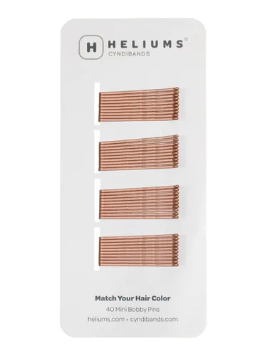 Vista 16 de Minihorquillas Heliums - Rubio Ceniza - Paquete de 40, horquillas pequeñas de 1.5 pulgadas para cabello fino y niños