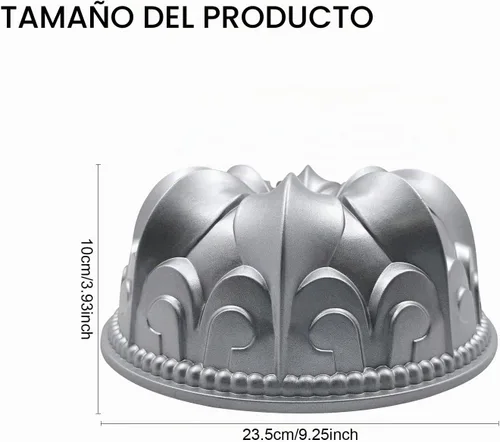 Vista 3 de Molde de aluminio para tartas, molde antiadherente para tartas Charlotte, fácil de limpiar, molde para hornear pasteles para cumpleaños, Navidad