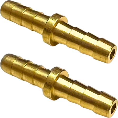 Vista 9 de 2 piezas de accesorios de manguera de latón de 1/2 pulg. con púas, accesorios de empalme de metales, reparador, acoplador de púas igual, adaptador