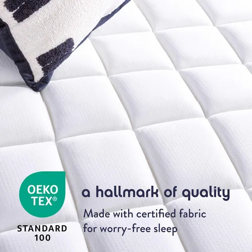 Vista 8 de Best Price Mattress Colchón híbrido de 10 pulgadas, superficie firme, espuma de soporte, resortes ensacados, espumas y telas certificadas como