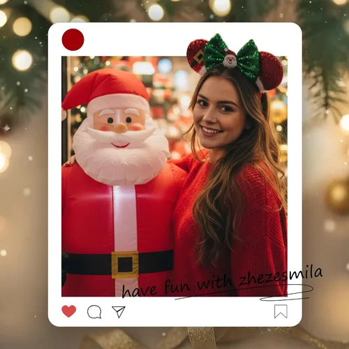 Vista 20 de Diadema de Navidad, orejas de ratón, decoraciones navideñas, sombreros de Navidad