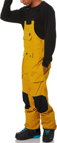 Vista 3 de Newffr Overol con peto de nieve para hombre, resistente al agua, aislado, impermeable, para esquí, snowboard