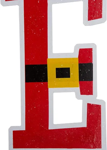 Vista 9 de Glitzhome 7 juegos de estacas navideñas Believe para patio, adornos de jardín de metal de 23 pulgadas de alto, decoración de pared para decoraciones