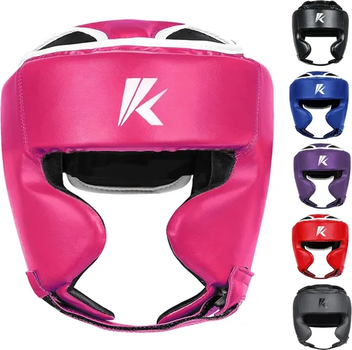 Vista 13 de Kruzak - Gorros de boxeo unisex - Entrenamiento de MMA, acolchado ajustable, Kara, Muay Thai, Kickboxing, Sparring, artes marciales, karate